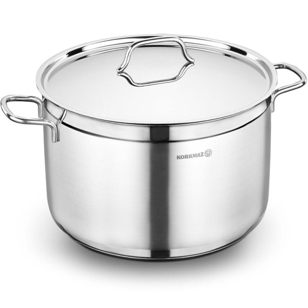 Korkmaz Kochtopf Edelstahl Induktionsgeeignet 26x16cm 8,5l Alfa A1026
