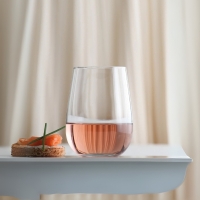 LAV GAI365A TrinkglasSet 3teilig 475 ml Klares Wasserglas für den täglichen Gebrauch