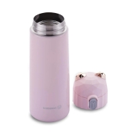 Korkmaz Bambino Plus Kinder-Isolierflasche 350 ml – Edelstahl, Pink