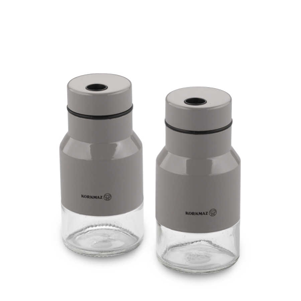 Korkmaz Stora SalzPfeffer Set Grau A75303