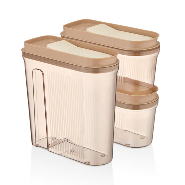 VIP Ahmet Vorratsdosen Set 3tlg in KupferTransparent 4L2L2L