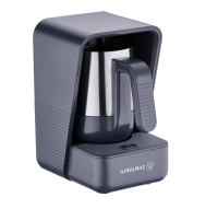 Korkmaz Mokkamaschine Moderna Grau Satin A86301
