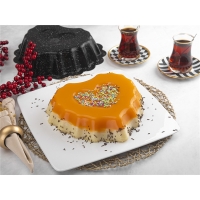 Tac Amanda Granit Kuchenform Herzform Schwarz 28 cmX26cm...
