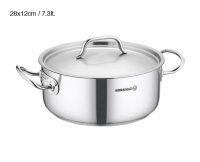 Kochtopf Edelstahl Korkmaz Gastro 28 Cm Induktion Poliertes Edelstahl