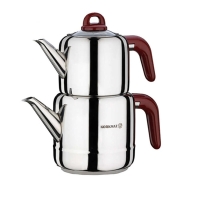 Korkmaz Türkische Teekanne Edelstahl...