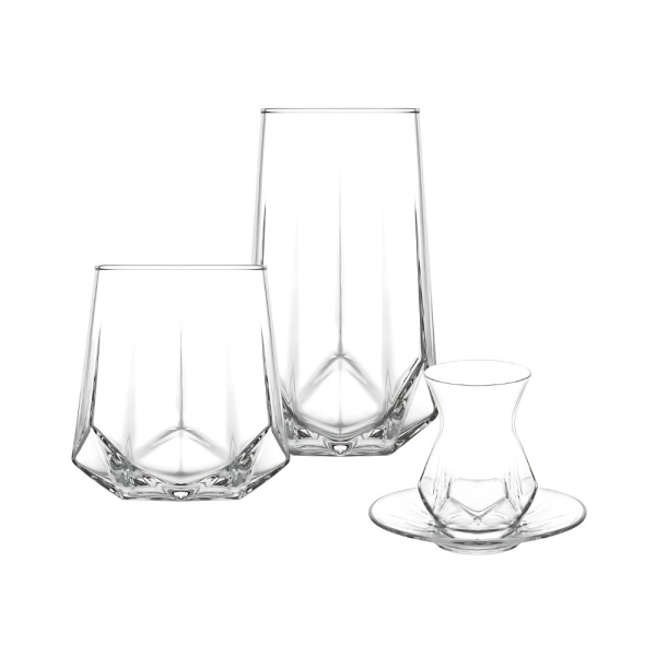 Teeglas Unterteller Alya 24er Set 180ml Lav