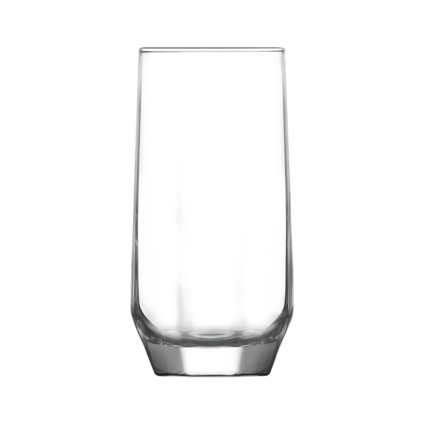 LAV Highball Glas Set Diamond 385ml 6er Set vielseitige Gläser für Wasser Softdrinks Cocktails