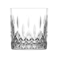 LAV Odin Whiskey Glas Set 4er 330ml dekoriertes Klarglas...