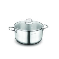 Kochtopf Edelstahl Korkmaz Perla 26 Cm Induktion Poliertes Edelstahl