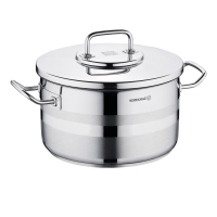 Kochtopf Edelstahl Korkmaz Astra 28 Cm Induktion Poliertes Edelstahl