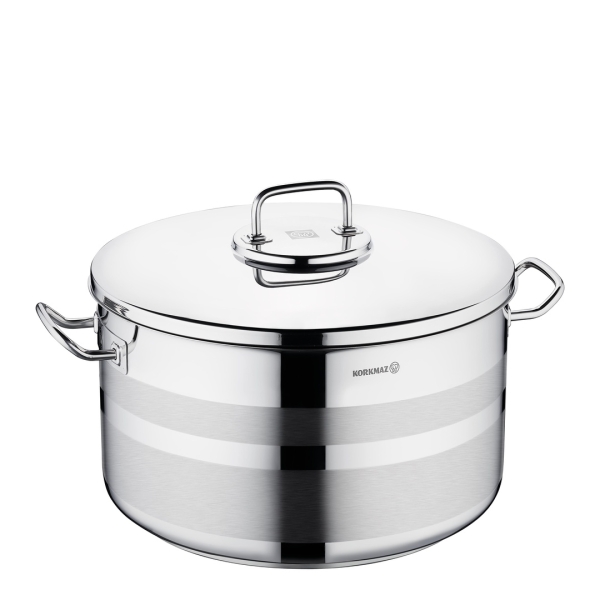 Kochtopf Edelstahl Korkmaz Astra 40 Cm Induktion Poliertes Edelstahl