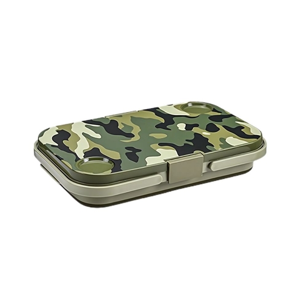 Faltbarer Bettisch Klapptisch Camping Tisch Camouflage Multifunktional mit Beinen tragbar
