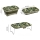 Faltbarer Bettisch Klapptisch Camping Tisch Camouflage Multifunktional mit Beinen tragbar