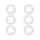 LAV Unterteller Set  Odin 6 teilig Glas Untersetzer rund transparent ODN267F