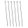 Metallspiess Set Flach Grillspiess Kebabspiess Edelstahl Wiederverwendbar BBQ Zubehoer 6er Pack 08x60cm