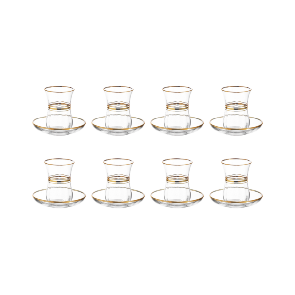 Türkische Teegläser Cays 12er Set 95ml Lav