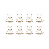 LAV CAYS1 Set Goldrand 12 teilig Teeglas Set Tuerkische...