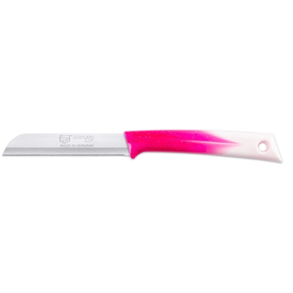 Solingen Obstmesser Elegant 2K 9cm Weiss Rosa