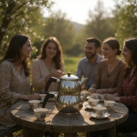 Weissberg Türkische Teekanne Edelstahl Zwei Teilig...