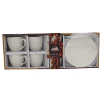 Weissberg Home Coffee Time 6 Tassen 6 Untertassen K0326