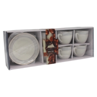 Weissberg Home Coffee Time Set 6Tassen 6 Unterteller WH2960