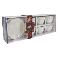 Weissberg Home Coffee Time Set 6Tassen 6 Unterteller WH3225