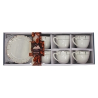 Weissberg Home Coffee Time Set 6Tassen 6 Unterteller WH3585