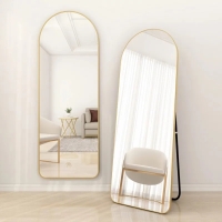 Design Ganzkörperspiegel Goldener Archförmig...