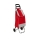 Einkaufstrolley Rot Shopper mit Rollen und Tasche