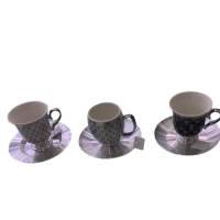 Kafeetassen Set Mokkaset 12 teilig gemischte Dekore mit...