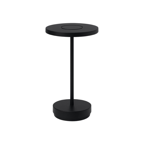 LED Akku Tischlampe aufladbar Touch Dimmbar RingGlow Schwarz