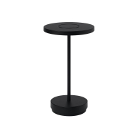 LED Akku Tischlampe aufladbar Touch Dimmbar RingGlow Schwarz