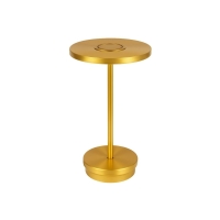 LED Akku Tischlampe aufladbar Touch Dimmbar RingGlow Gold