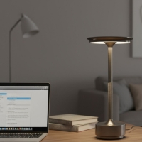 LED Akku Tischlampe aufladbar Touch Dimmbar RingGlow