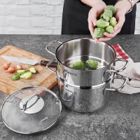 Korkmaz Perla Dampfgarer-Set 20 cm – Buharlı...