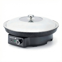 Akkaya Steinrapen Elektrische Partypfanne aus Guss mit...
