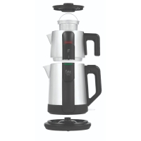 Fakir SELFTEA – Elektrische Teemaschine mit automatischem Aufbrühen, 2-l-Wasserkocher + 1-l-Teekanne, 1600 W, Edelstahl