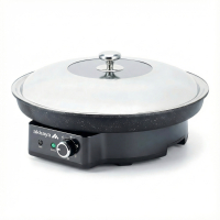 Akkaya Steinrapen Elektrische Partypfanne aus Guss mit...