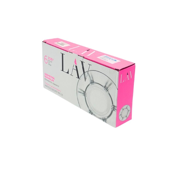 LAV Zoey Unterteller 6er Set für Teeglas Çay Tabağı