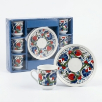 Tulip Moccatassen Set 6 Tassen 6 Untetassen