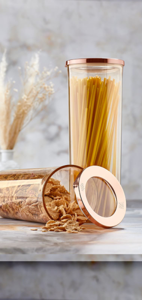 VIP Ahmet Rund vorratsdose 2x1750ml kupfer