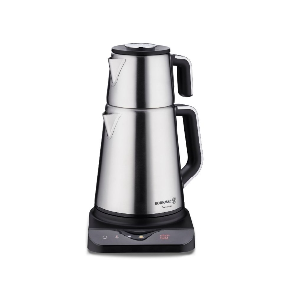 Korkmaz Prosense Elektrische Teemaschine Edelstahl Teekocher Digitaldisplay 0,8 Liter 1,8 Liter A852 02