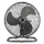 Bodenventilator 50 cm (20 Zoll) Metall Schwarz 130 W - Fertraso Pro-DeLuxe, oszillierend, 3 Stufen