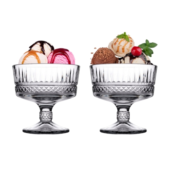 Pasabahce ELYSIA 51749 Eisbecher 2er Dessertschale 250ml