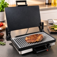 Silex Multigrill Komplettset  – Kontaktgrill 2000 W mit Kasserolle, Zwischenrahmen & Grillrost