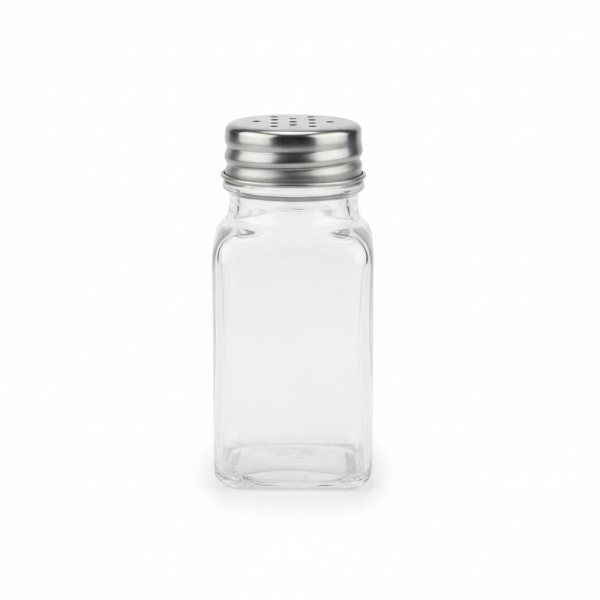 Gewürzstreuer Glas mit Edelstahldeckel, Akkaya für Küche und Tisch