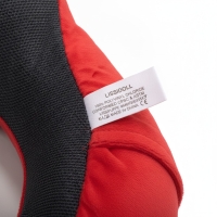 Nackenkissen U-förmig ergonomisch Nackenstütze Reise Rot LISSIDOLL