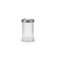 Gewürzstreuer Glas mit Metalldeckel, 100-300ml, transparent, Zuckerstreuer und Ölspender