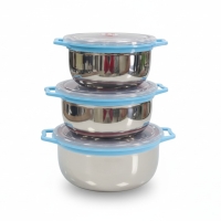 Edelstahl Vorratsdosen Set 3-teilig, 14-16-18 cm,...