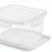Vorratsdosen-Set, 6-teilig, quadratisch, Kunststoff, stapelbar, Akkaya